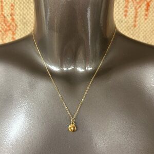 “Diamond Dot” gold necklace. New with tags from Sundance.